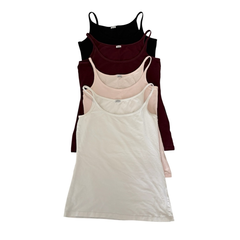 Classic Layering Tank Set - Black, Burgundy, Blush, White